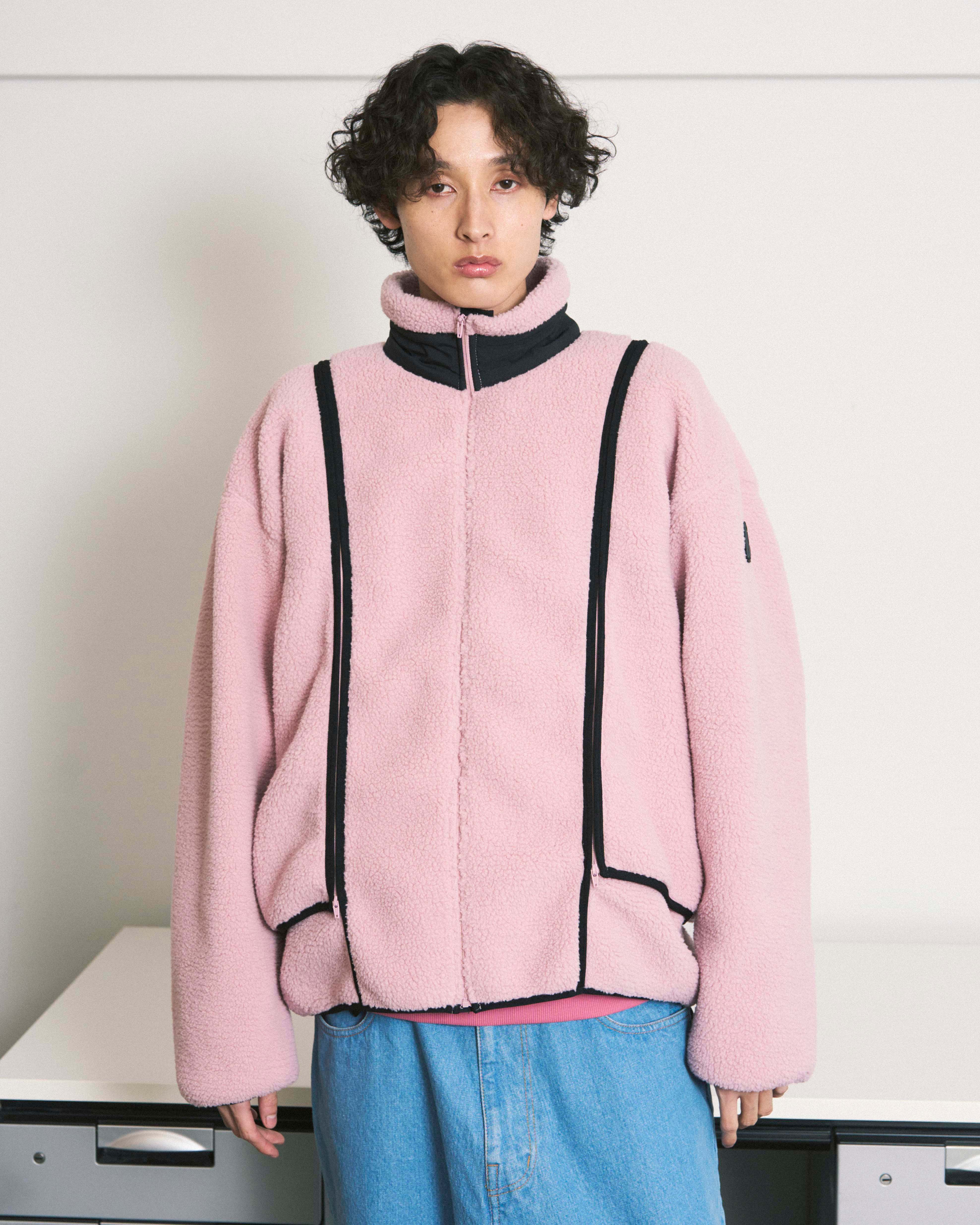 NOREN BOA FLEECE JACKET PINK - Image 4