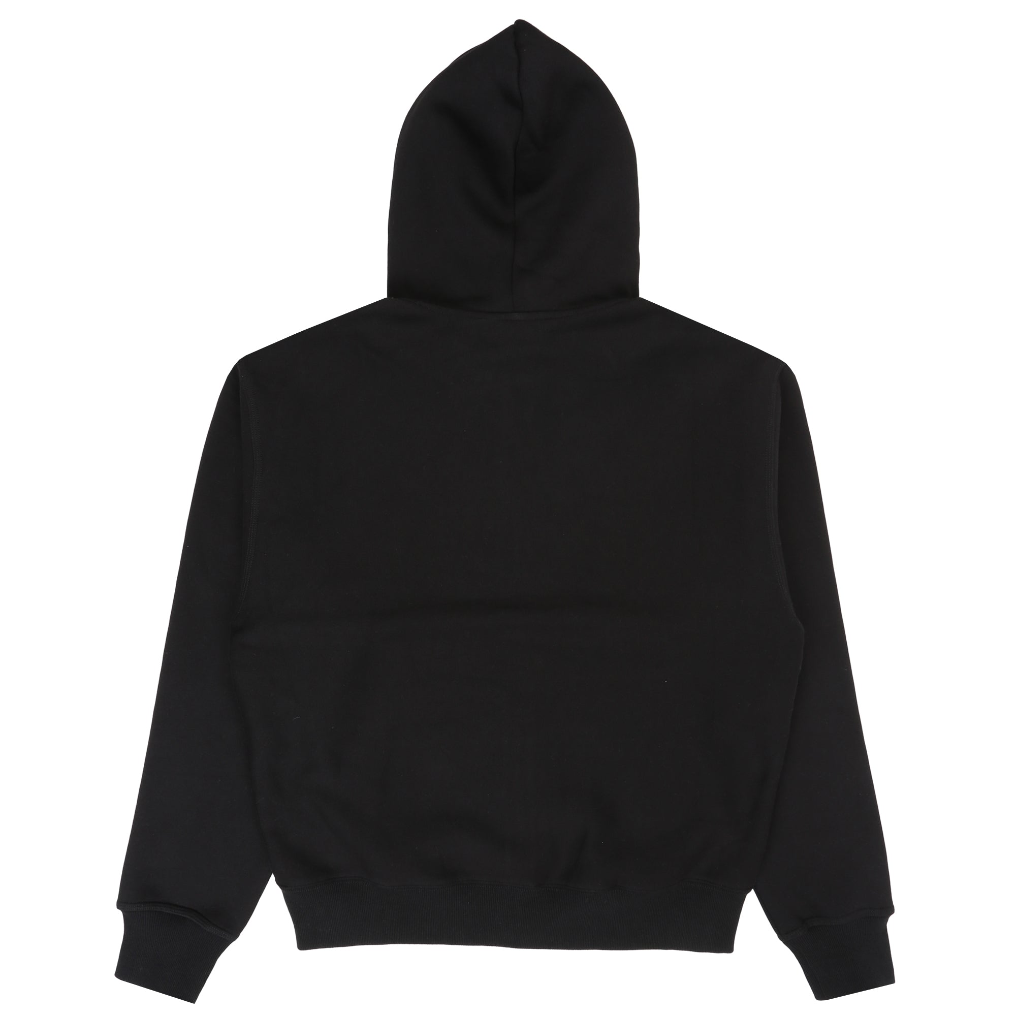 SCRIPT ZIP HOODED SWEATER BLACK - Image 2