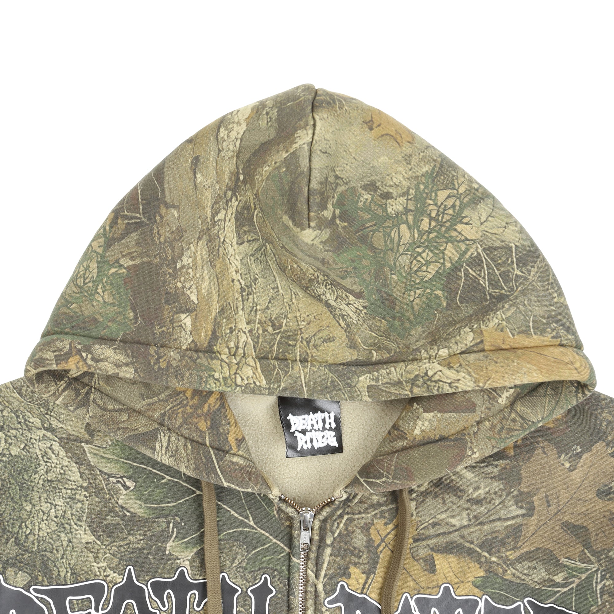 SCRIPT ZIP HOODED SWEATER TREE CAMO - Image 3