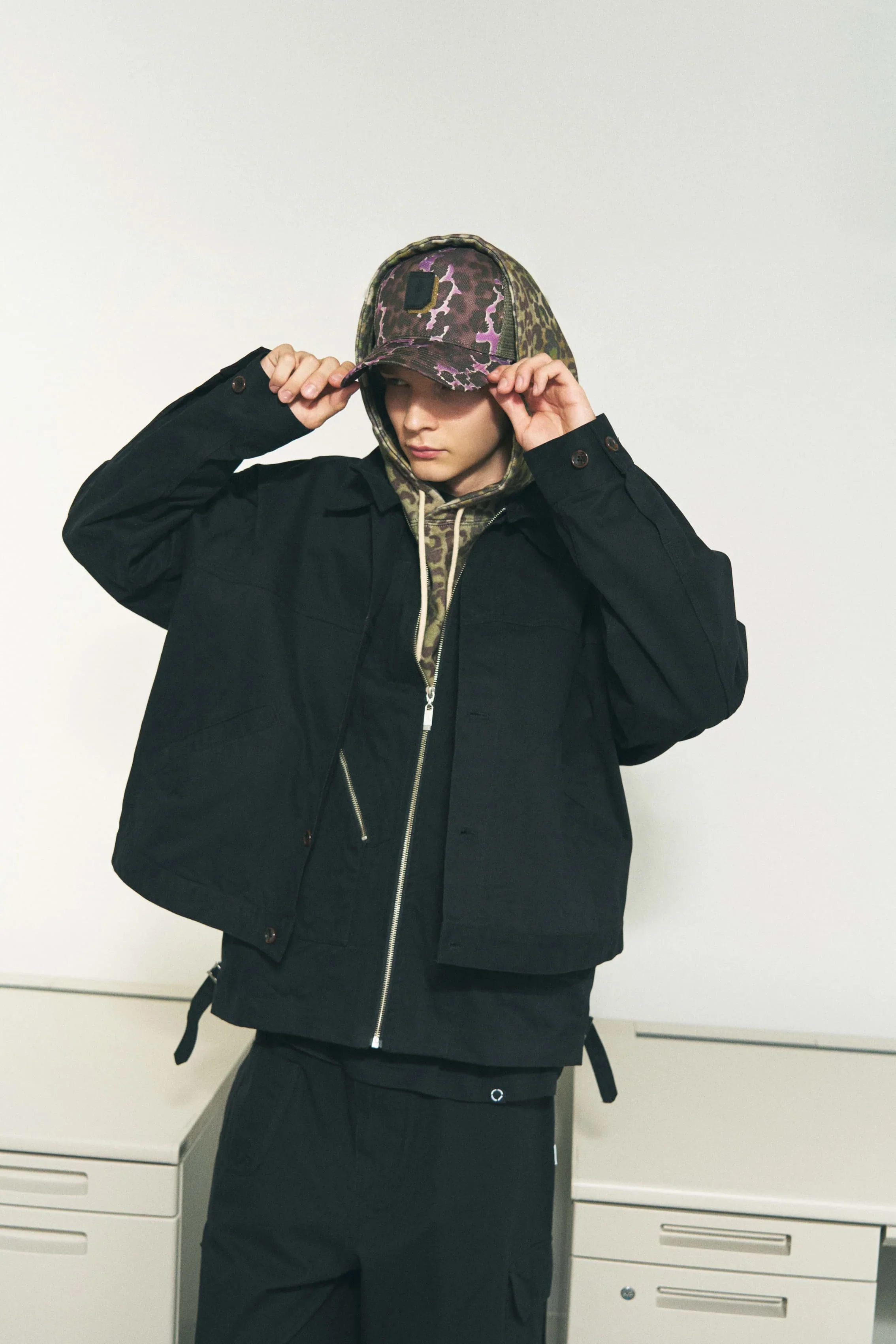 TWILL DOUBLE JACKET BLACK - Image 3