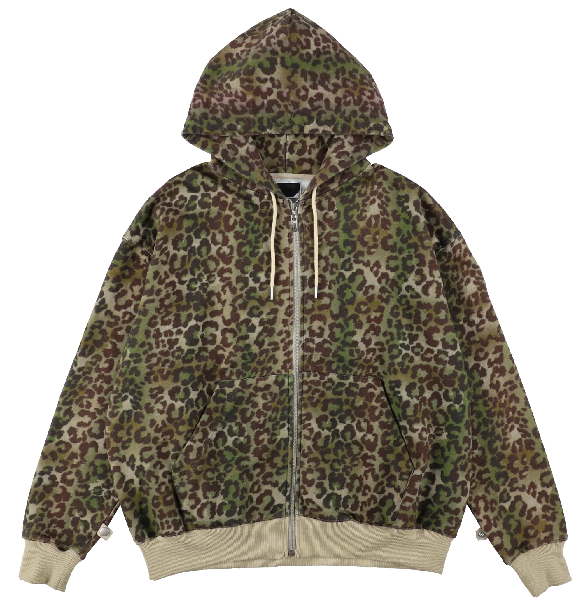ZIP HOODIE LEOPARD